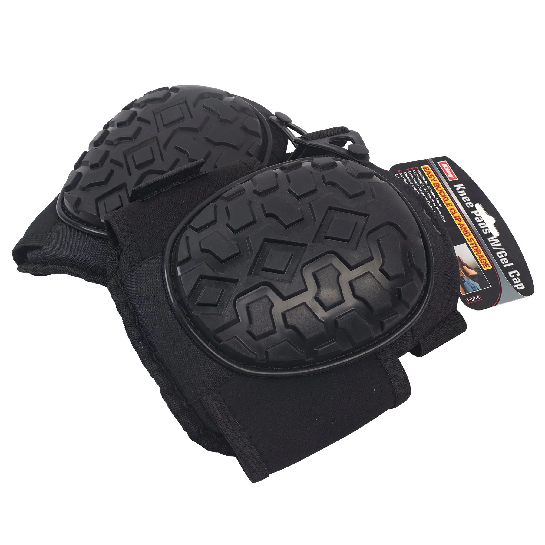 1157-0 - KNEE PADS W/ GEL CAP (PAIR)