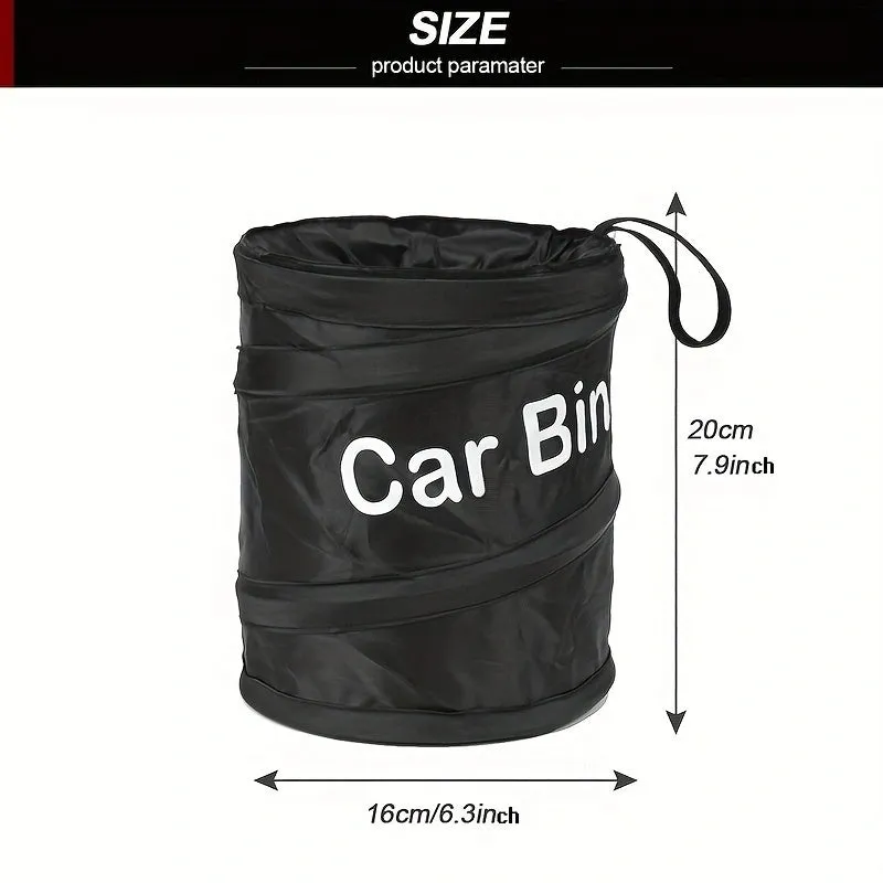 1pc Hangable Car Trash Bin  Convenient Seat Back Storage