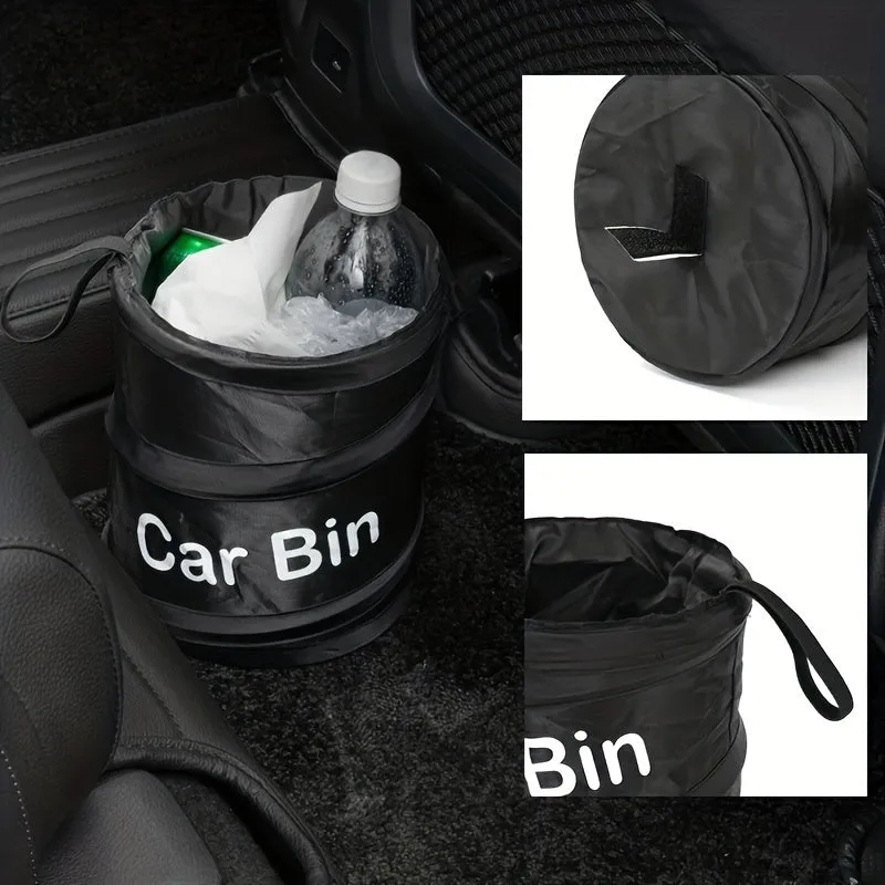 1pc Hangable Car Trash Bin  Convenient Seat Back Storage