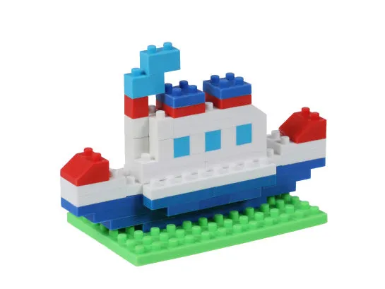 38473 Iwako BLOCKS Steamboat Eraser -1