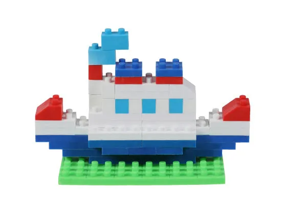 38473 Iwako BLOCKS Steamboat Eraser -1