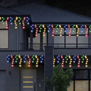 400 Solar LED Multicolor Icicles (7.9m)