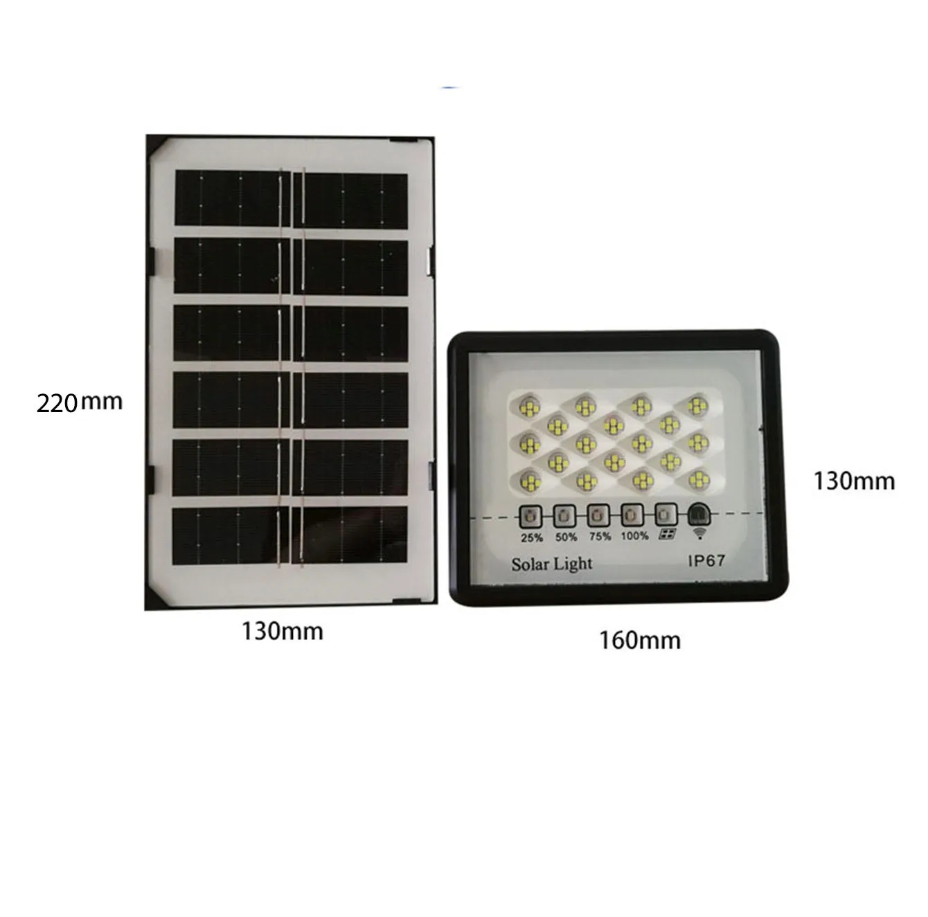 72 LED Outdoor Solar Flood Lights with Remote