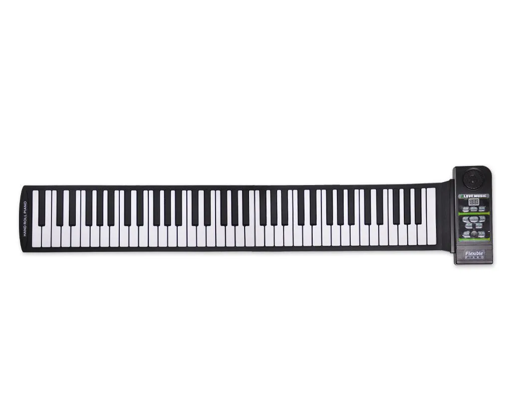 88 Keys Electronic Piano Keyboard Silicon Roll up Piano with Speaker