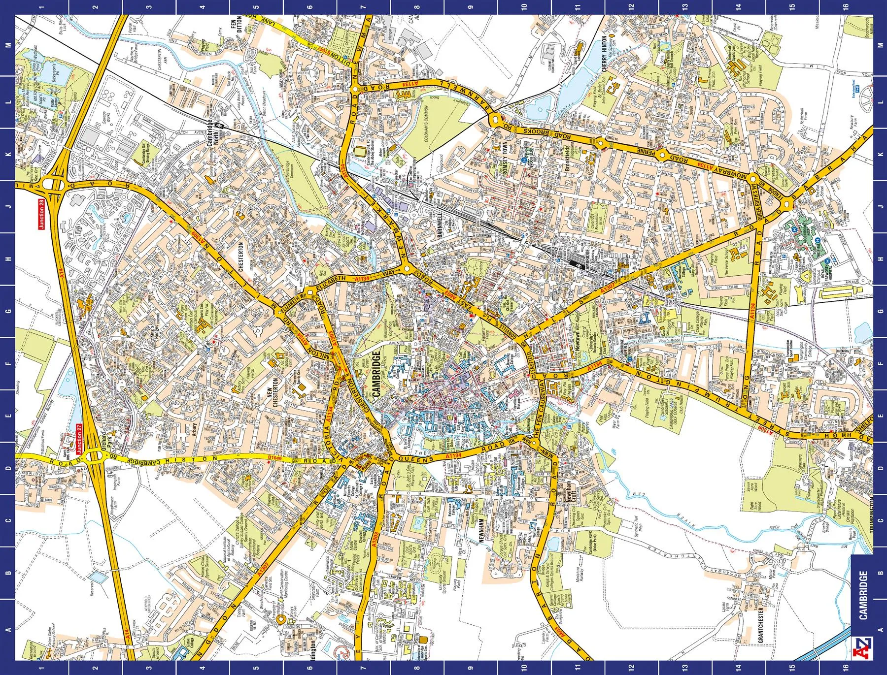 A to Z Map of  Cambridge 1000 Piece Jigsaw