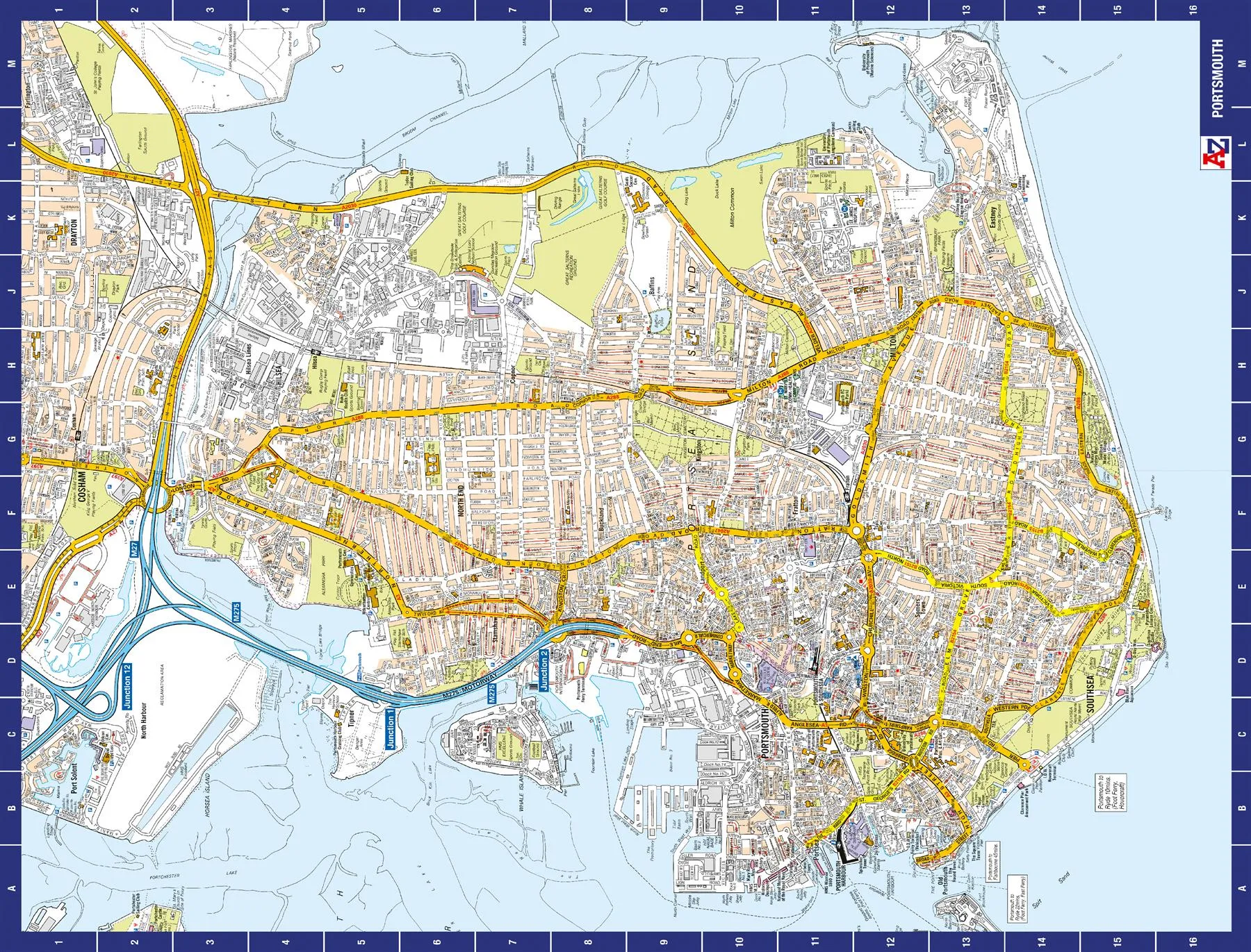 A to Z Map of  Portsmouth 1000 Piece Jigsaw