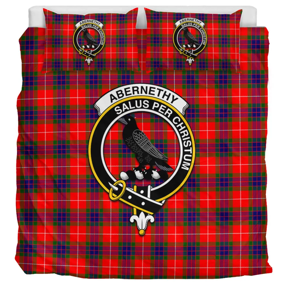 Abernethy Tartan Bedding Set with Family Crest