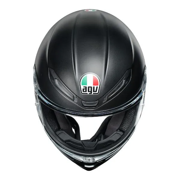 AGV K-6 Motorcycle Full Face Helmet - Matte Black