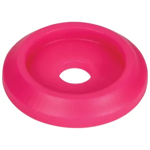 Allstar Performance Countersunk Body Bolt Washer - 1/4" ID - 1" OD - Plastic - Pink (Set of 10)