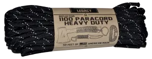 American Legacy ® 1100 Paracord | Black Reflective