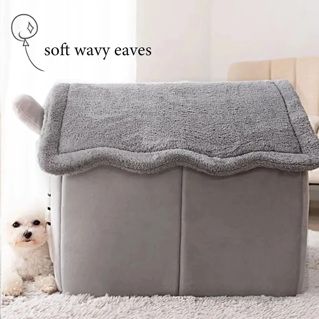 Anniepaw Foldable Washable Pet Bed Indoor Cat Dog House Kennel