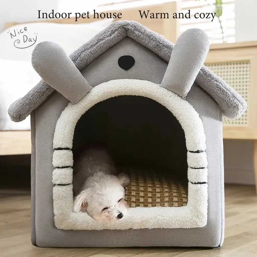 Anniepaw Foldable Washable Pet Bed Indoor Cat Dog House Kennel