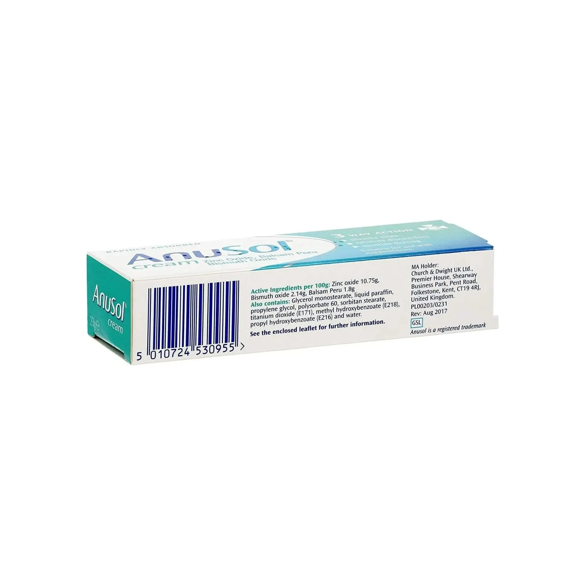 Anusol cream Piles and Haemorrhoid Cream 23g