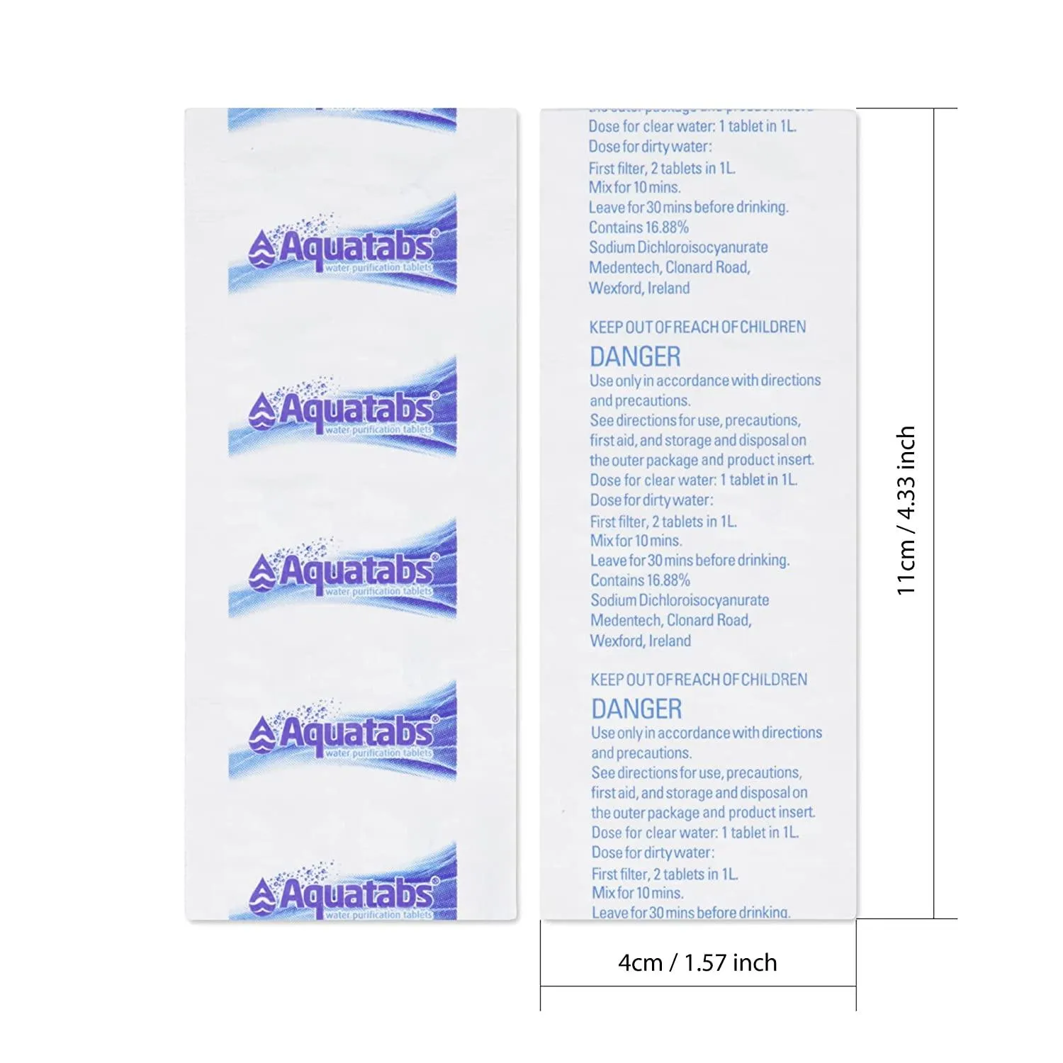 Aquatabs Water Purification Tablets - 50 Pack