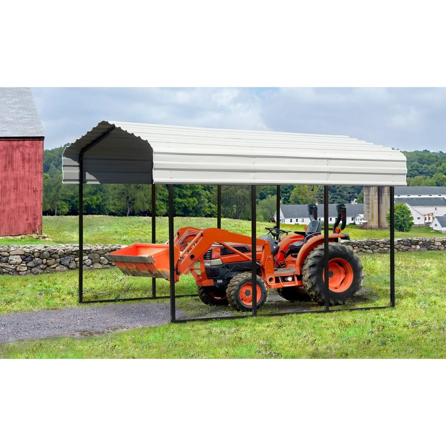 Arrow | Carport 10x20x9 ft Eggshell