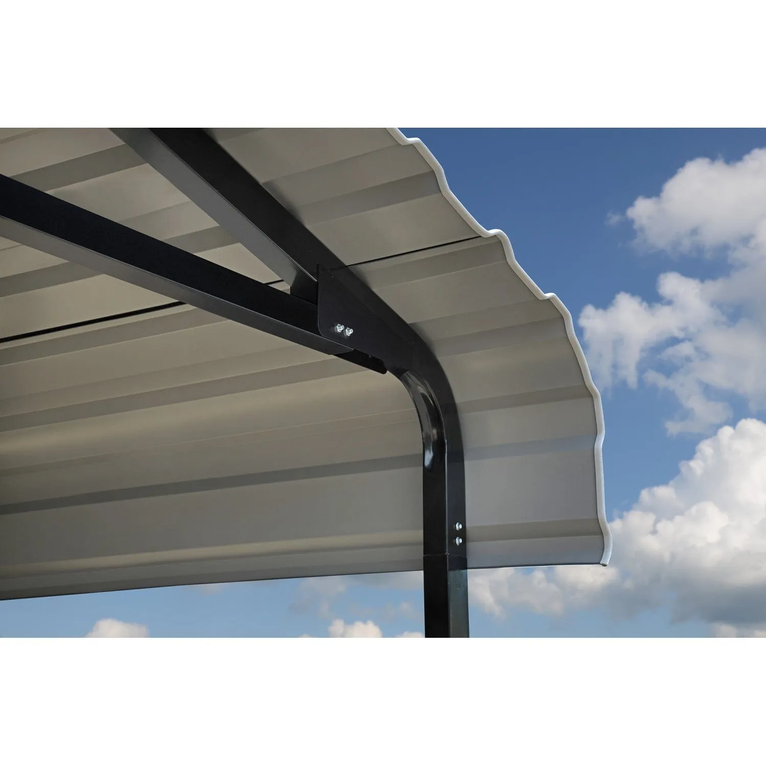 Arrow | Carport 20x20x9 ft Eggshell