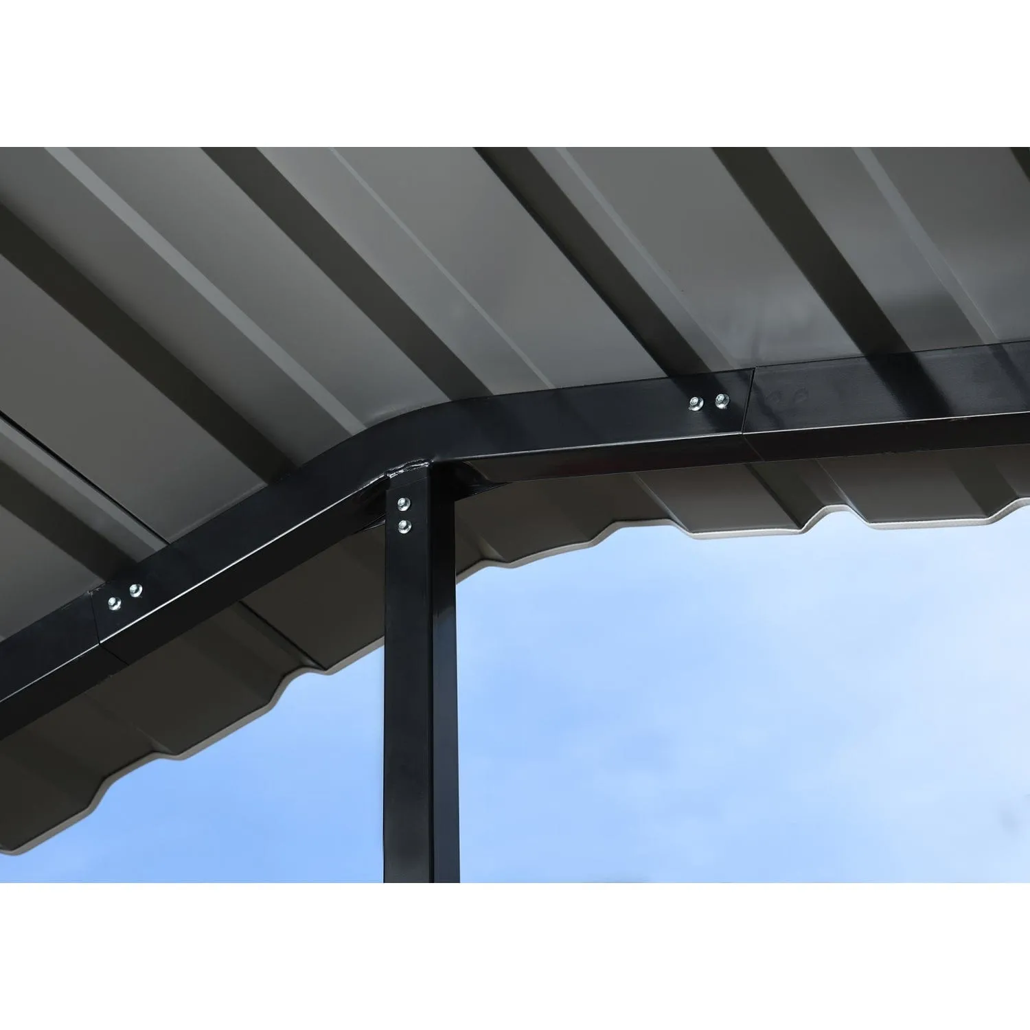 Arrow | Carport 20x20x9 ft Eggshell