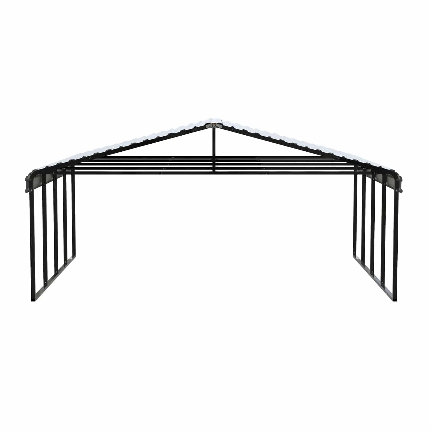 Arrow | Carport 20x20x9 ft Eggshell