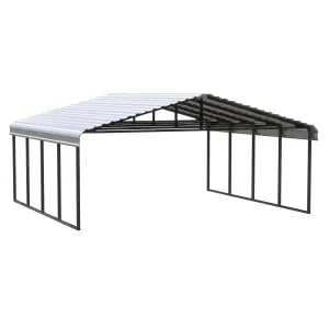 Arrow | Carport 20x20x9 ft Eggshell