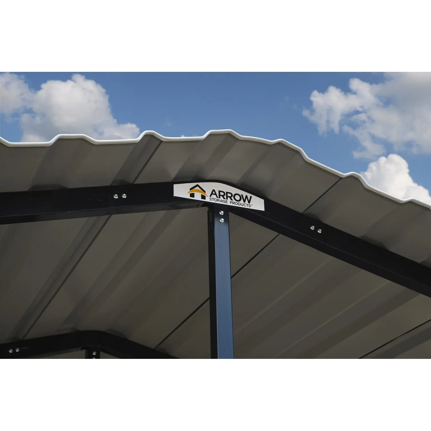 Arrow | Carport 20x20x9 ft Eggshell