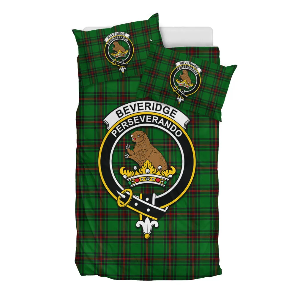 Beveridge Tartan Bedding Set with Family Crest