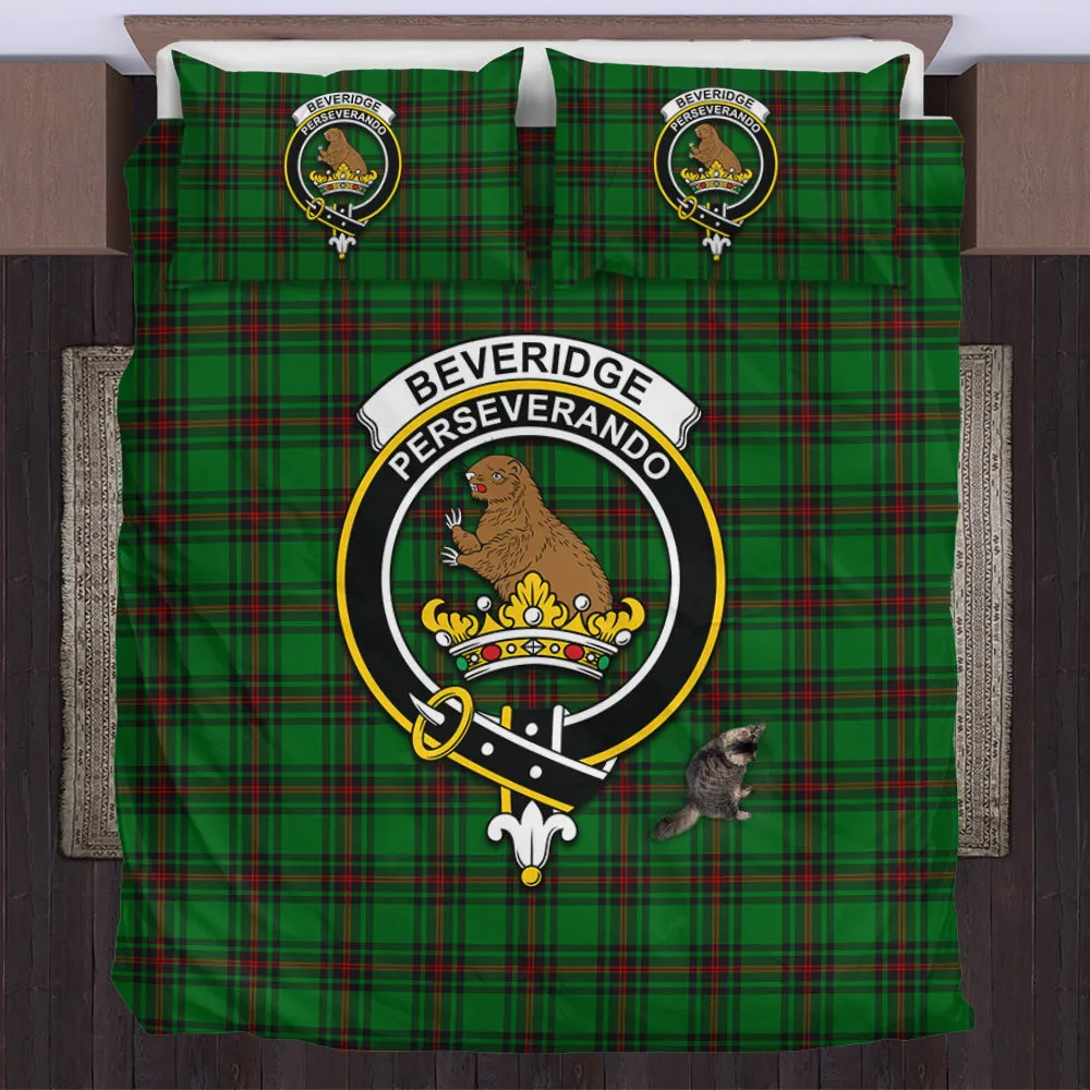 Beveridge Tartan Bedding Set with Family Crest