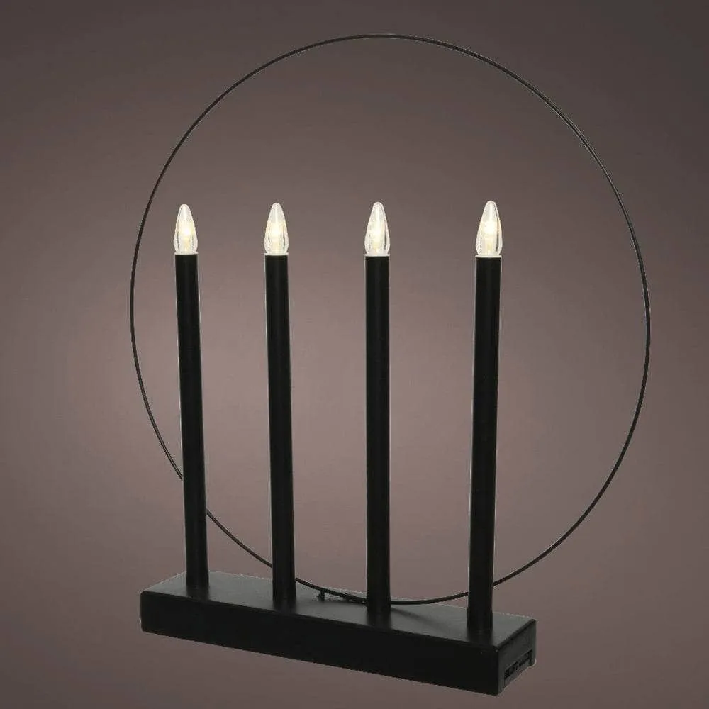 Black LED Candle Window Decoration