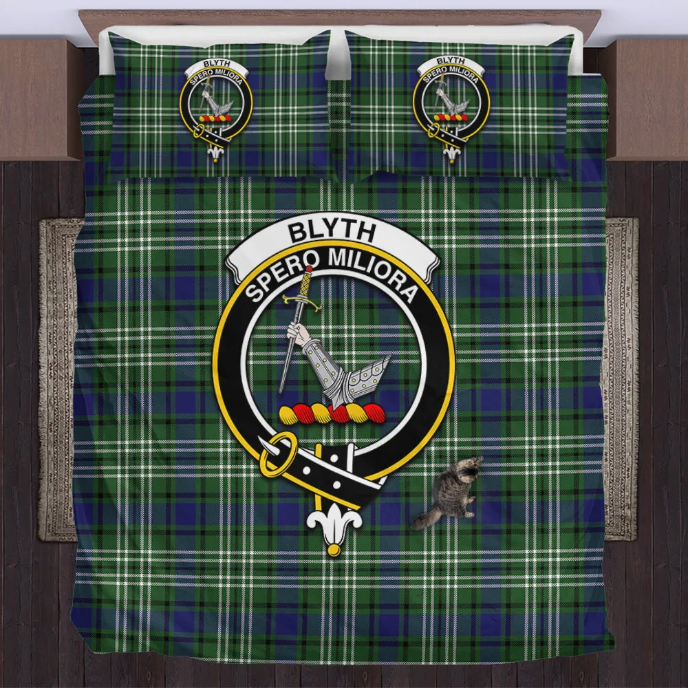 Blyth Tartan Bedding Set with Family Crest