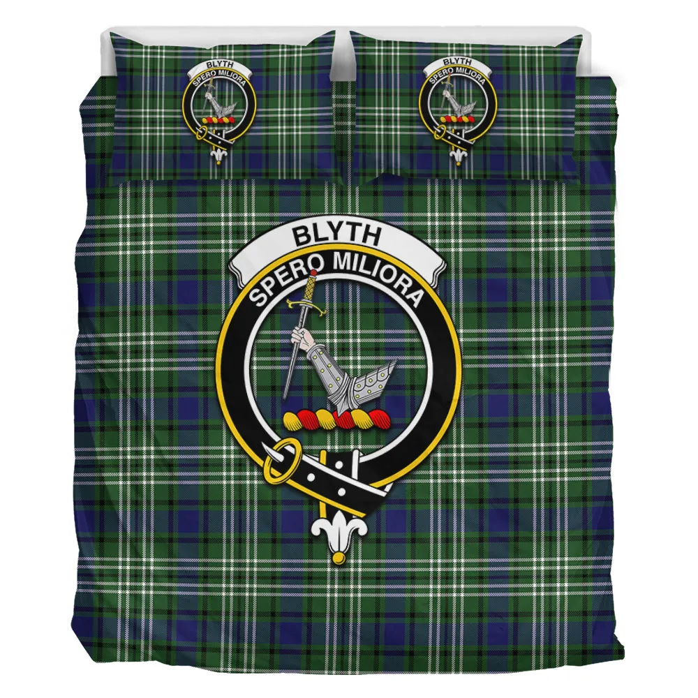 Blyth Tartan Bedding Set with Family Crest