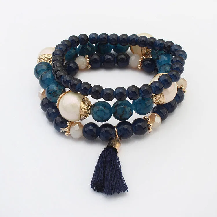 Bohemian simple and versatile multi-layer bracelet