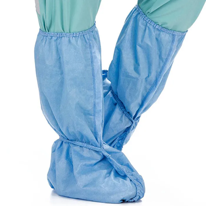 Cardinal 8457 FullGuard Knee High Boot Covers Nonskid Sole Blue Universal Size, 10/Pair