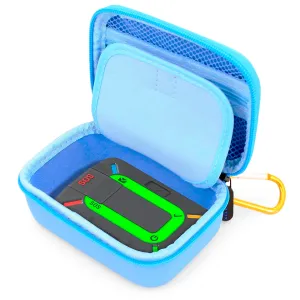 CASEMATIX Travel Case Compatible with Zoleo Satellite Communicator - Includes Hard Shell Case with Wrist Strap for Satellite Messenger, Light Blue