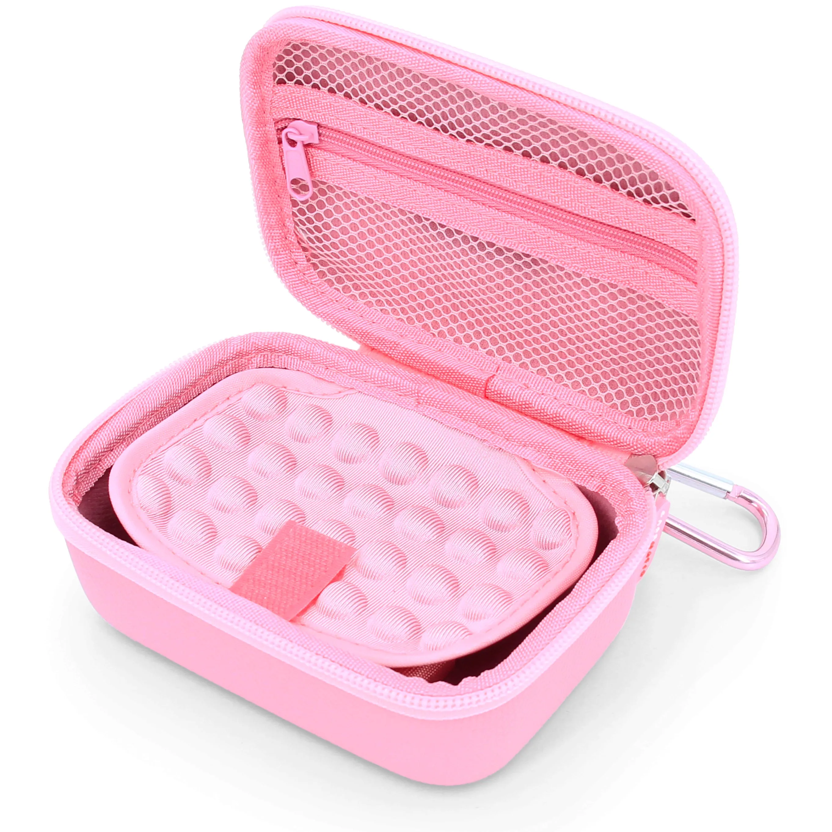 CASEMATIX Travel Case Compatible with Zoleo Satellite Communicator - Includes Hard Shell Case with Wrist Strap for Satellite Messenger, Pink(Copy)