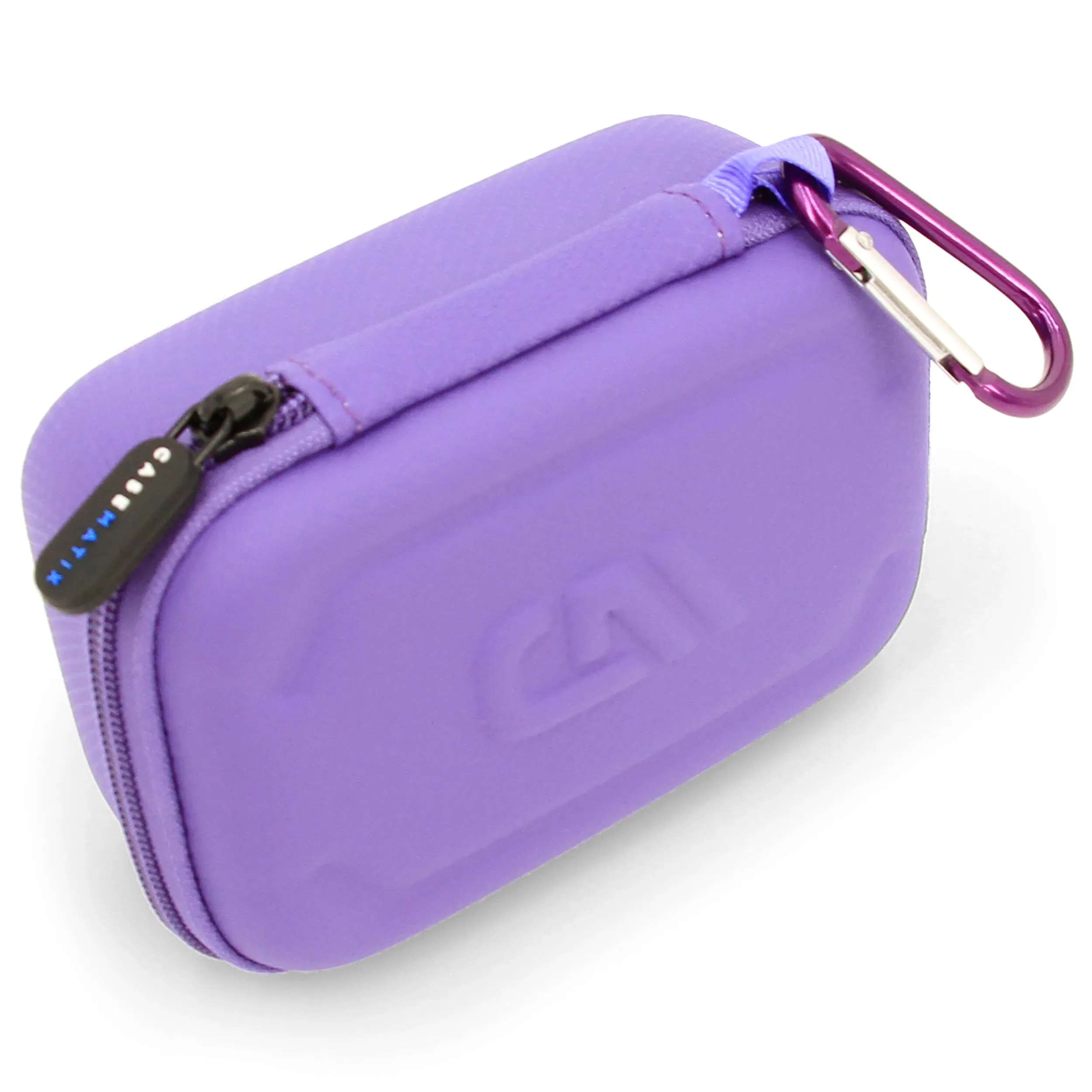 CASEMATIX Travel Case Compatible with Zoleo Satellite Communicator - Includes Hard Shell Case with Wrist Strap for Satellite Messenger, Purple