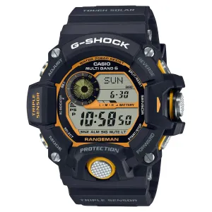 Casio G-Shock Master of G Rangeman Triple Sensor Tough Solar Black Resin Band Watch GW9400Y-1D GW-9400Y-1D GW-9400Y-1