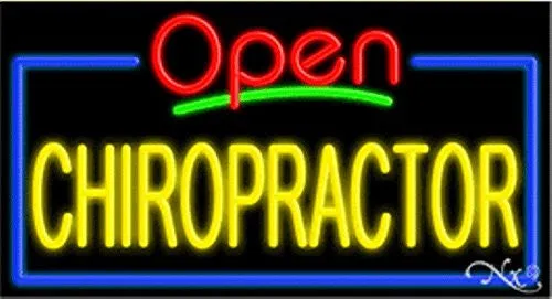 Chiropractor Open Handcrafted Energy Efficient Glasstube Neon Signs