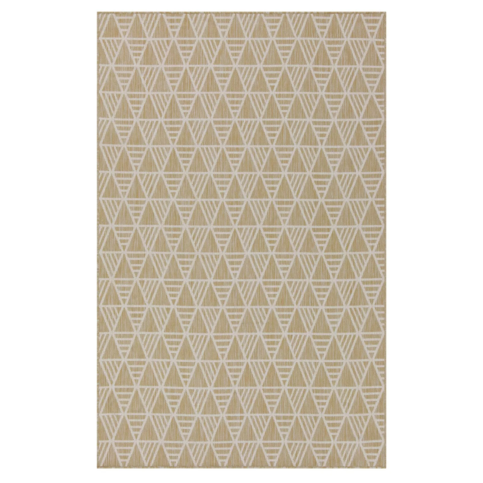 Cream Geometric Outdoor Rug - Banyan