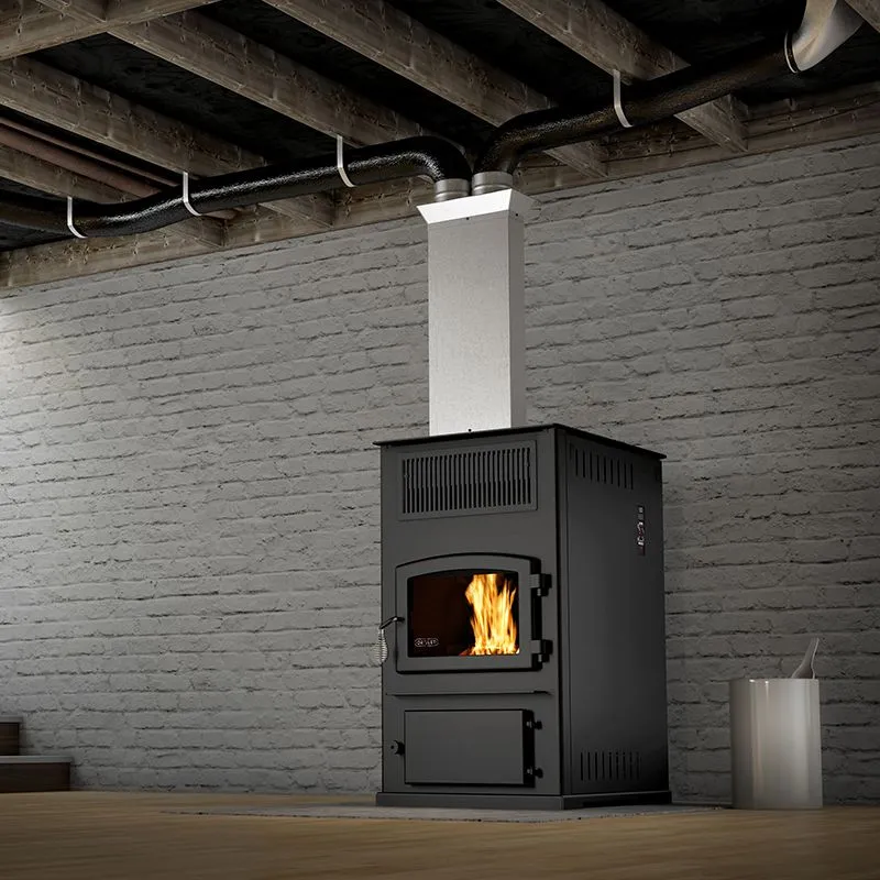 Drolet ECO-65 PELLET STOVE - WITH BASEMENT VENTING KIT