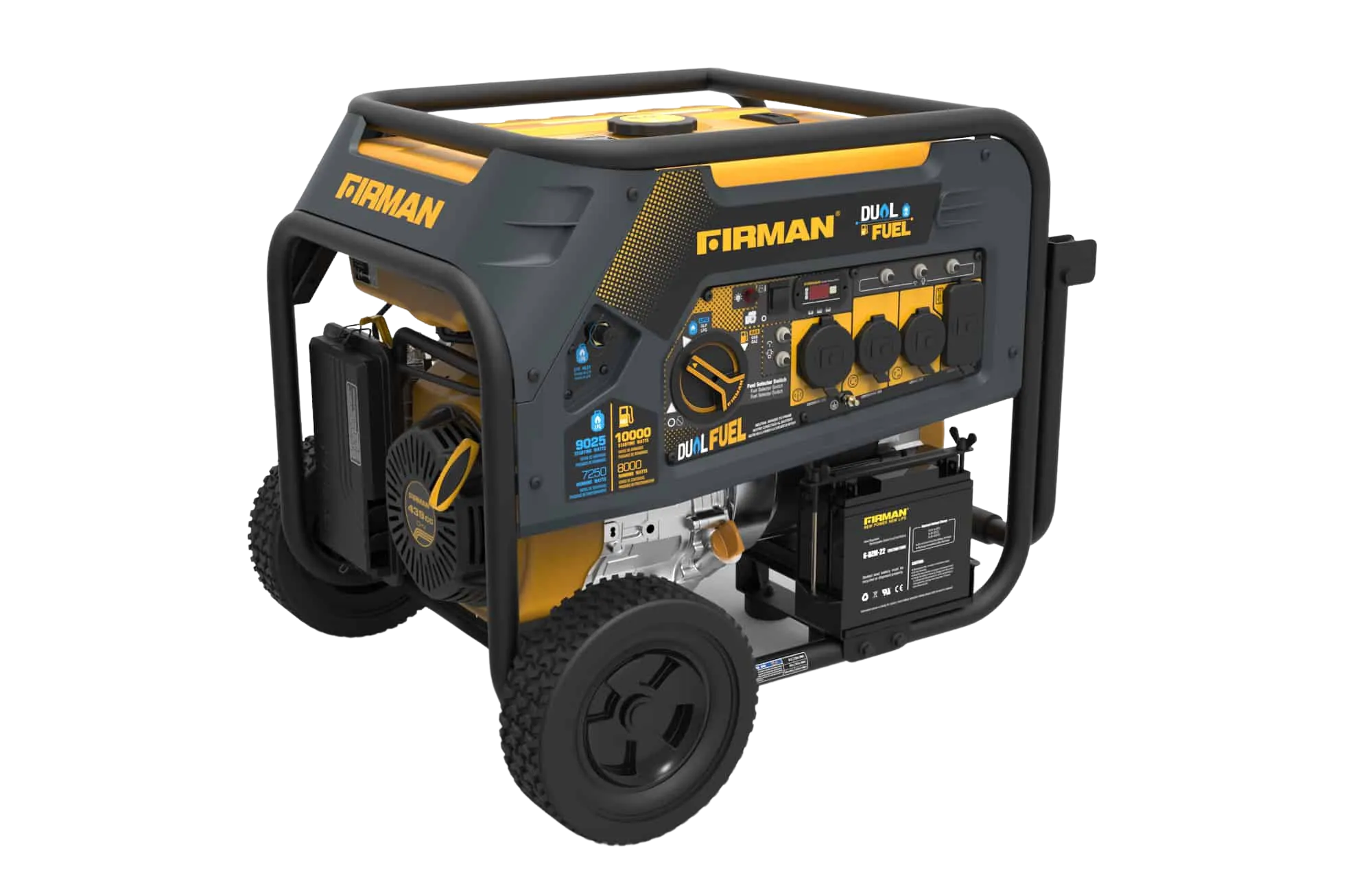 Firman H08051 8000W/10000W Electric Start Dual Fuel Gas Propane Generator New