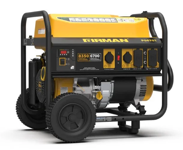 Firman P06701 Portable Generator 6700/8350 Watt 30 Amp 120/240V Recoil Start Gas New