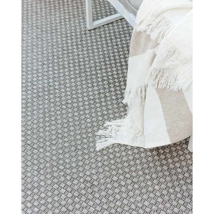 Flax Outdoor Rug - Zinc