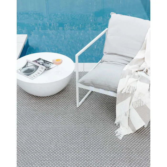 Flax Outdoor Rug - Zinc