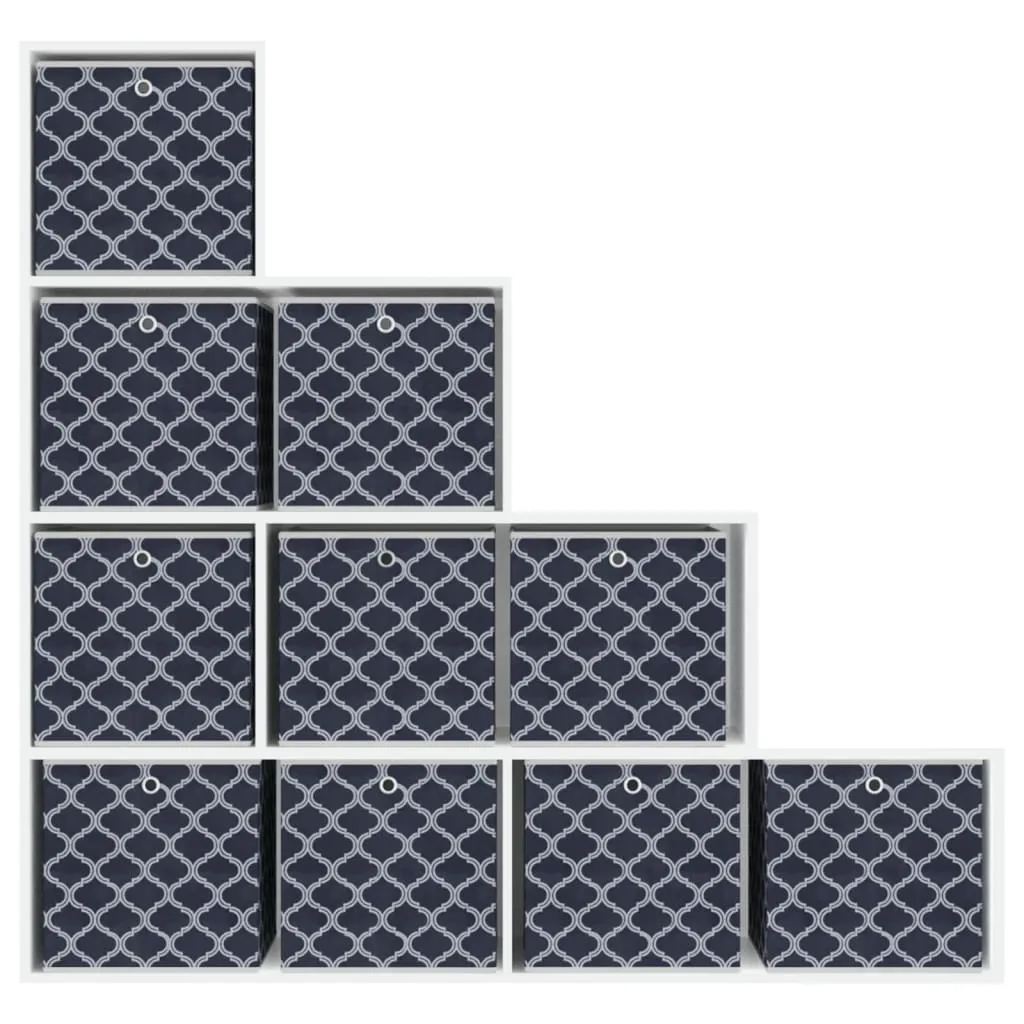 Foldable Storage Boxes 10 pcs Blue 32x32x32 cm Non-woven Fabric