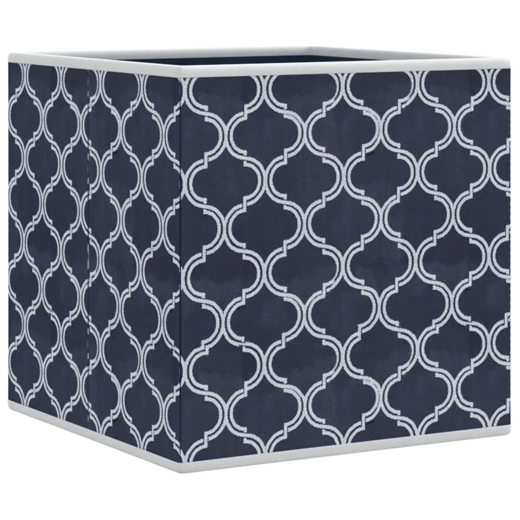 Foldable Storage Boxes 10 pcs Blue 32x32x32 cm Non-woven Fabric