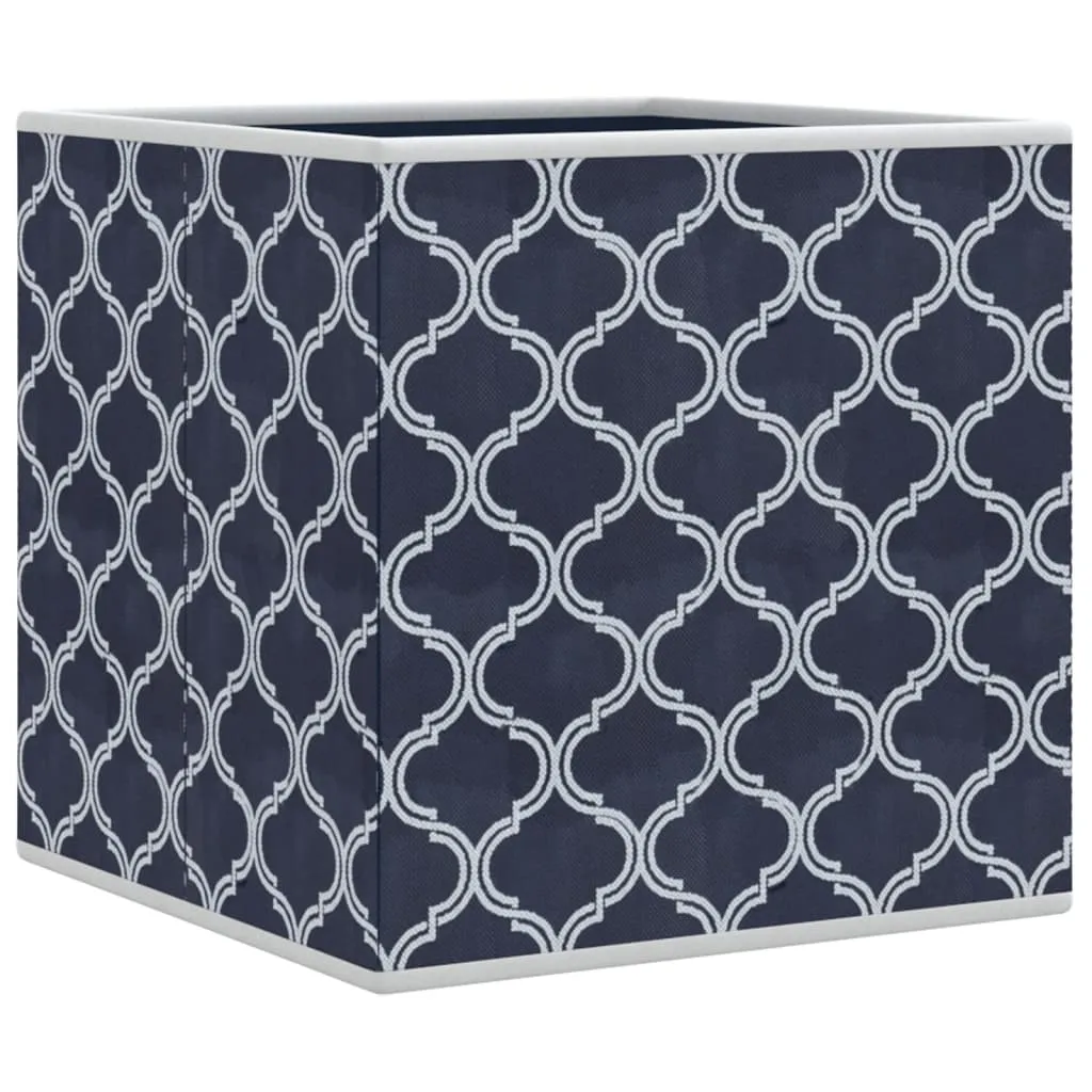 Foldable Storage Boxes 4 pcs Blue 32x32x32 cm Non-woven Fabric