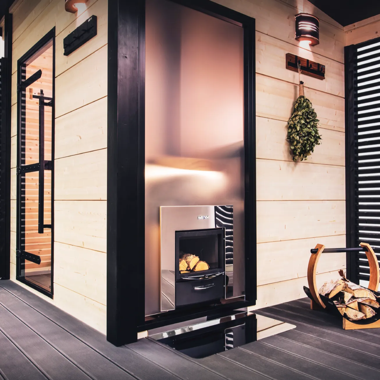 Harvia Legend 240 Duo Wood Burning Sauna Stove Package