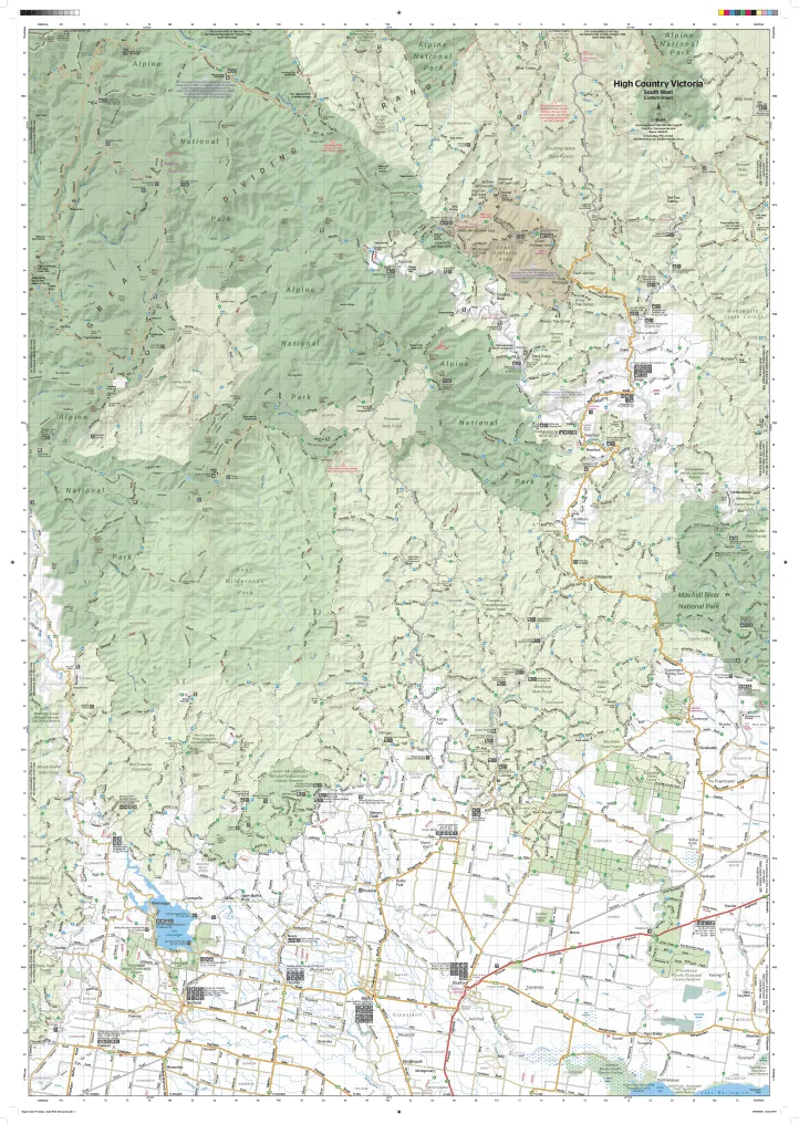 Hema The Victorian High Country - South Western Map 1st Edition