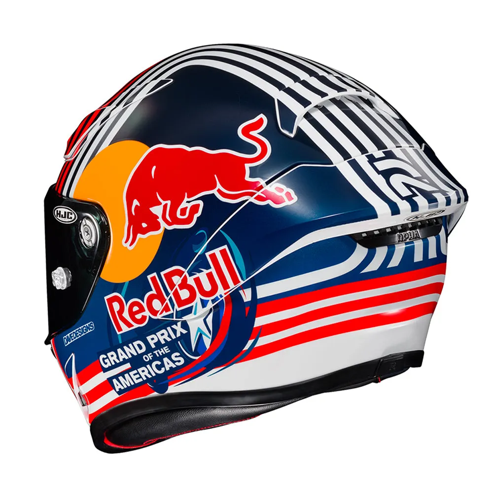 HJC RPHA 1 Red Bull Austin MC21 Motorbike Helmet