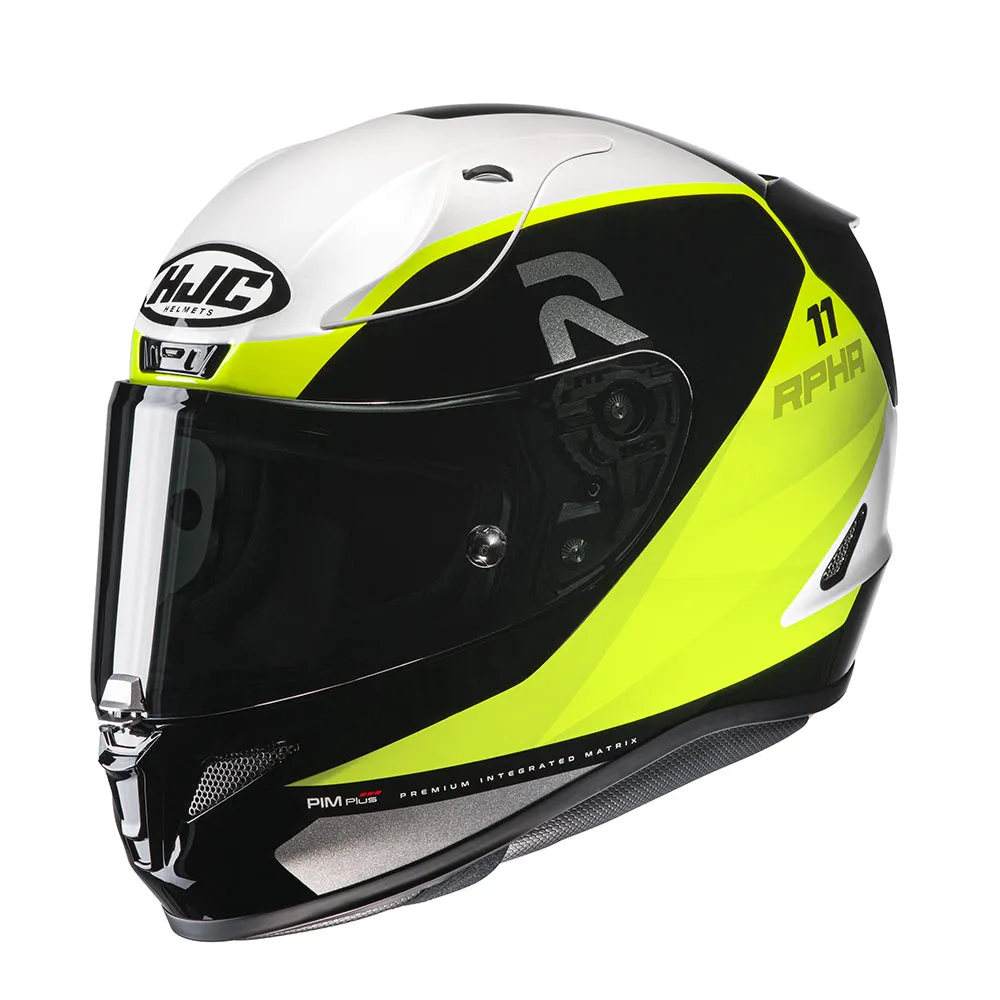 HJC RPHA 11 Texen MC3 Yellow Full Face Helmet