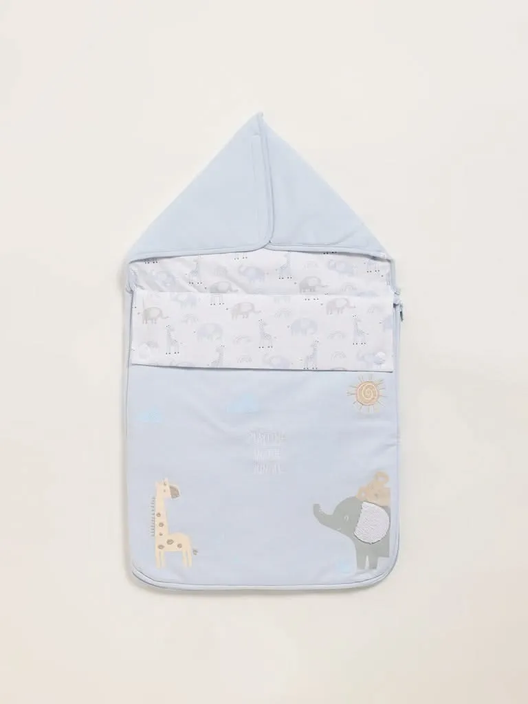 HOP Baby Blue Printed Sleeping Bag